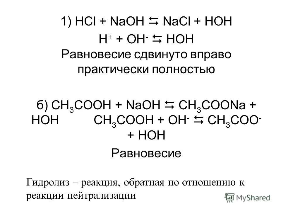 Гидролиз coona