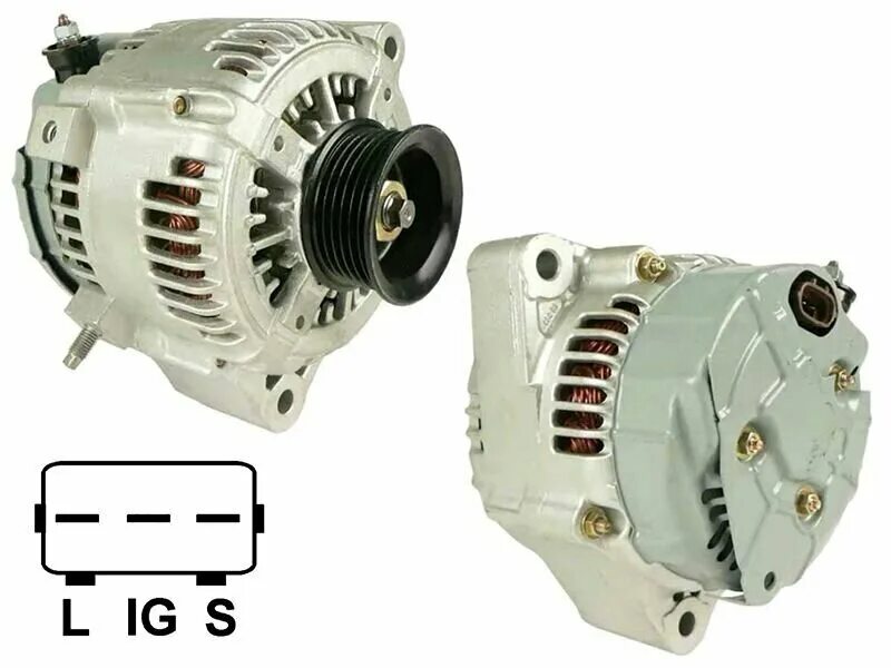 2 дизель. генератор ленд крузер 100 4. генератор на крузак. 7. генератор 120 ампер 27060-17230.