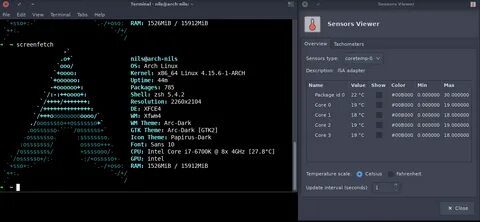 Linux температура