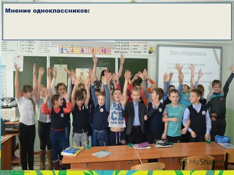 Мнение одноклассников. Мнение одноклассников