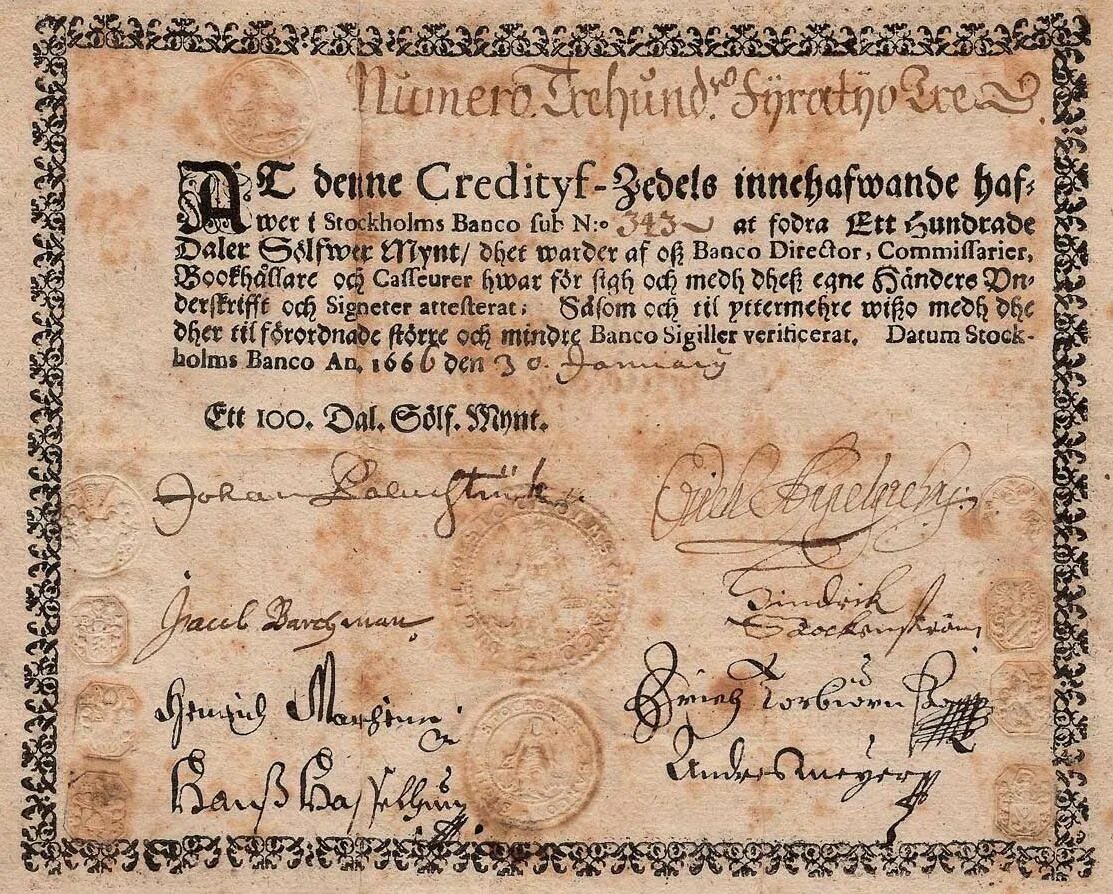 Первые бумажные деньги Швеции 1661. Первые банкноты в Стокгольме. Первые банкноты Швеции. 16 Июля 1661 первые банкноты. Бумажные деньги в 2024 году