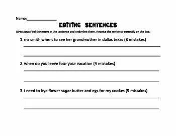 Arrange the sentences