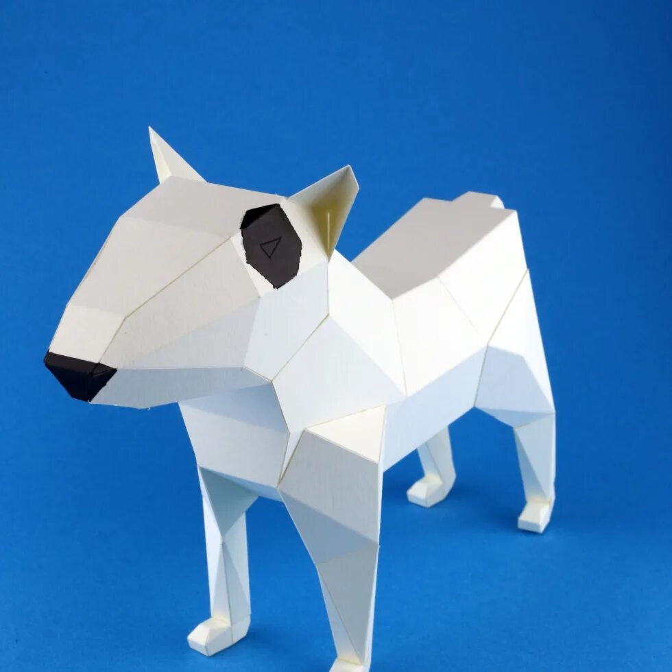 Паперкрафт джек рассел. Бумажные фигуры. Оригами собака объёмная. Собачка из бумаги. Как сделать объемную собаку.