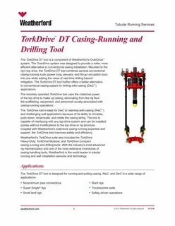 Casing run