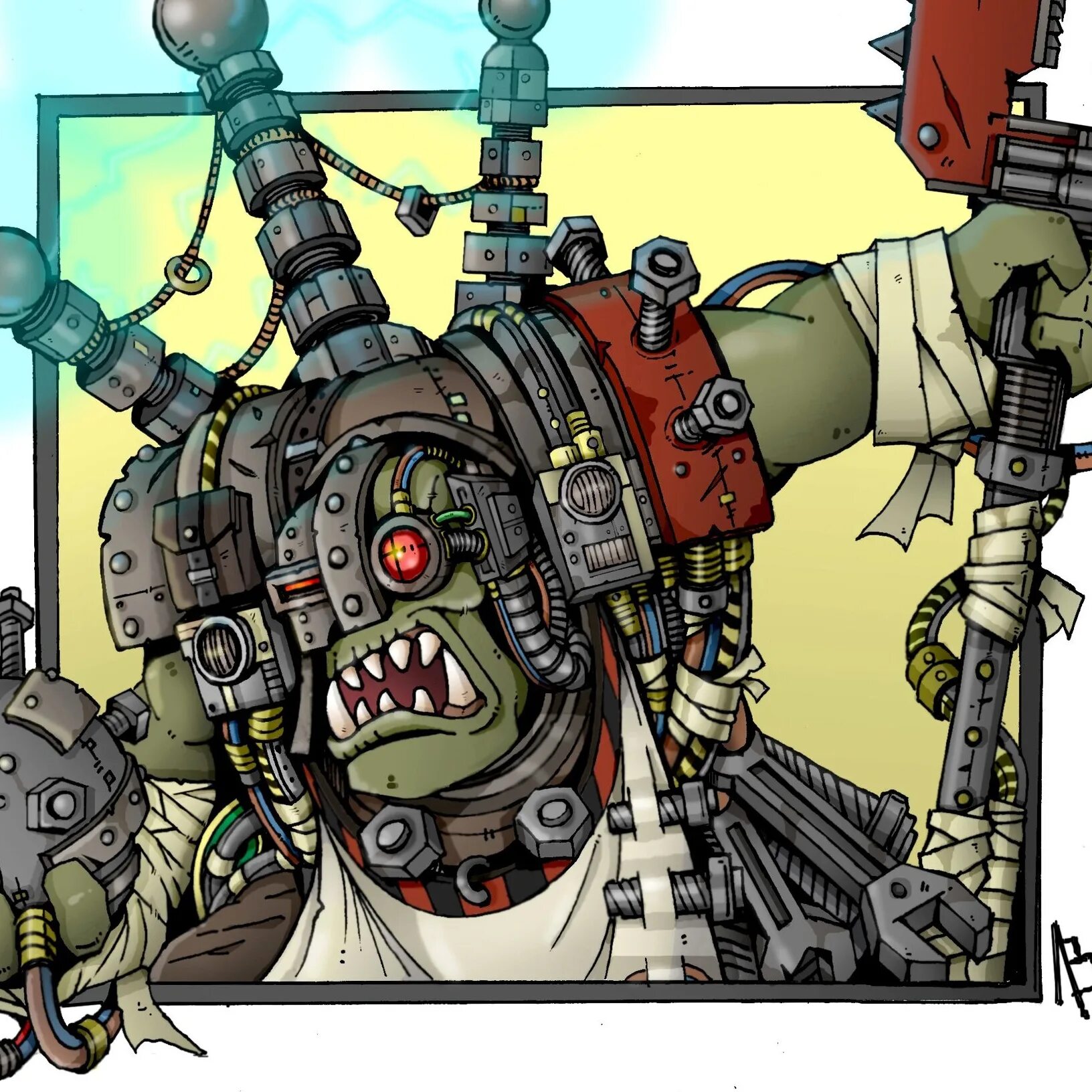 Вархаммер 40 000 орки. Warhammer 40k орки. Вархаммер 40000 дредноуты орков. Вархаммер 40000 машины орков. Русский мек.