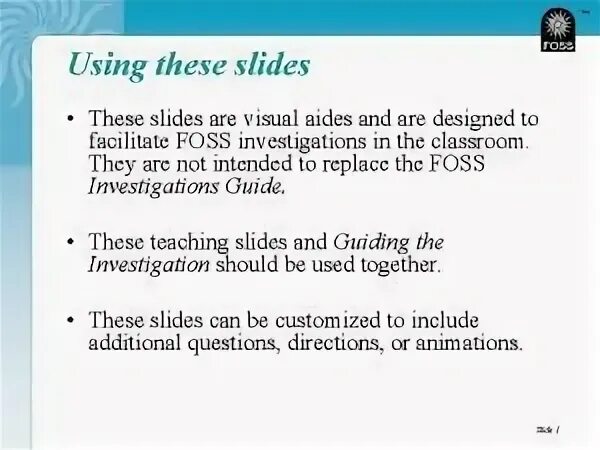 What are the slides