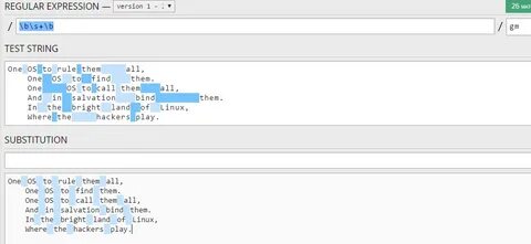Regexp variables