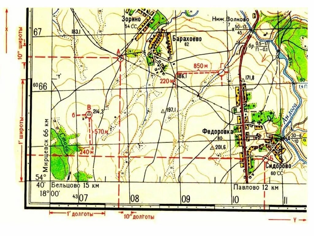 Карта по координатам x и y. Топографическая карта сеткой прямоугольных координат. Топографическая карта с масштабом. Координатная сетка на топографических картах. Определение координат на топографической карте.