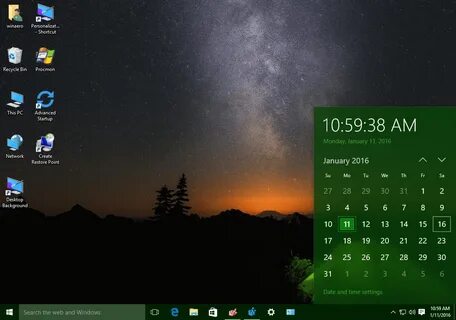 Часы windows 11