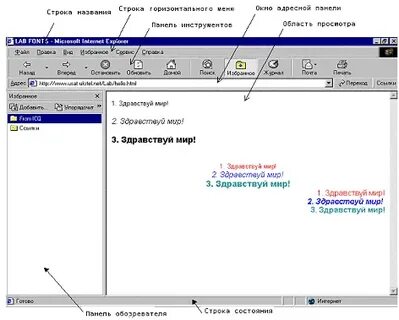 Горизонтальная строка