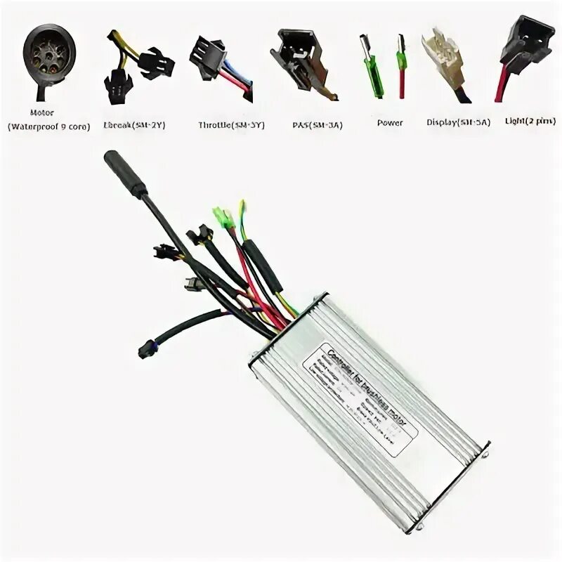 350W 48V 36V Brushless Regulator Controller Speed Scooter E-bike Electric Motor,