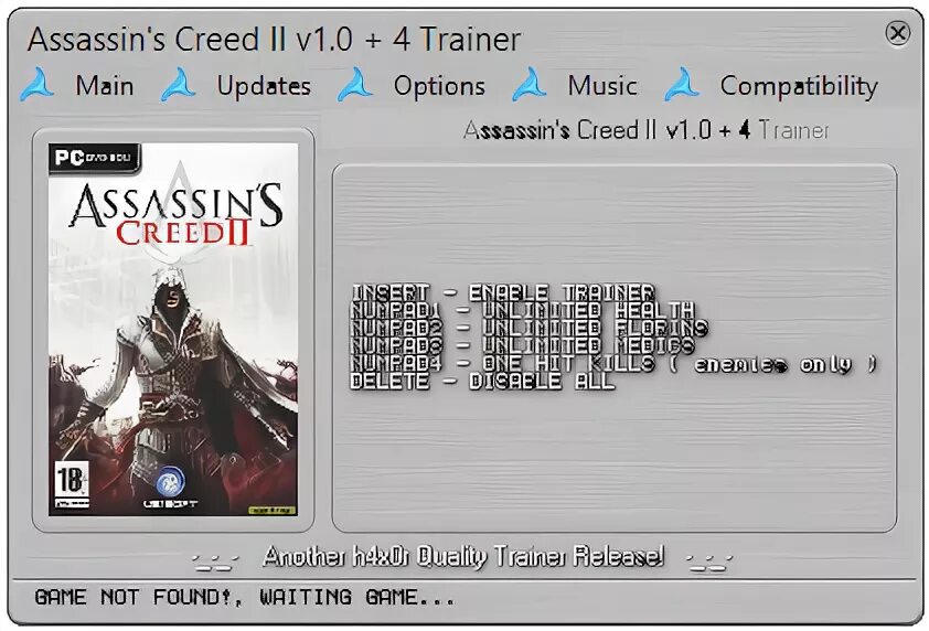 Assassin&#039;s creed trainer. Trainer для ассасин крид 2. код в ассасин крид 2. assassin&#039;s creed 2 читы. assassin&#039;s creed 2 чит коды.