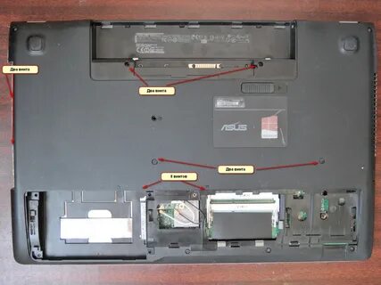 Разборка ноутбука asus