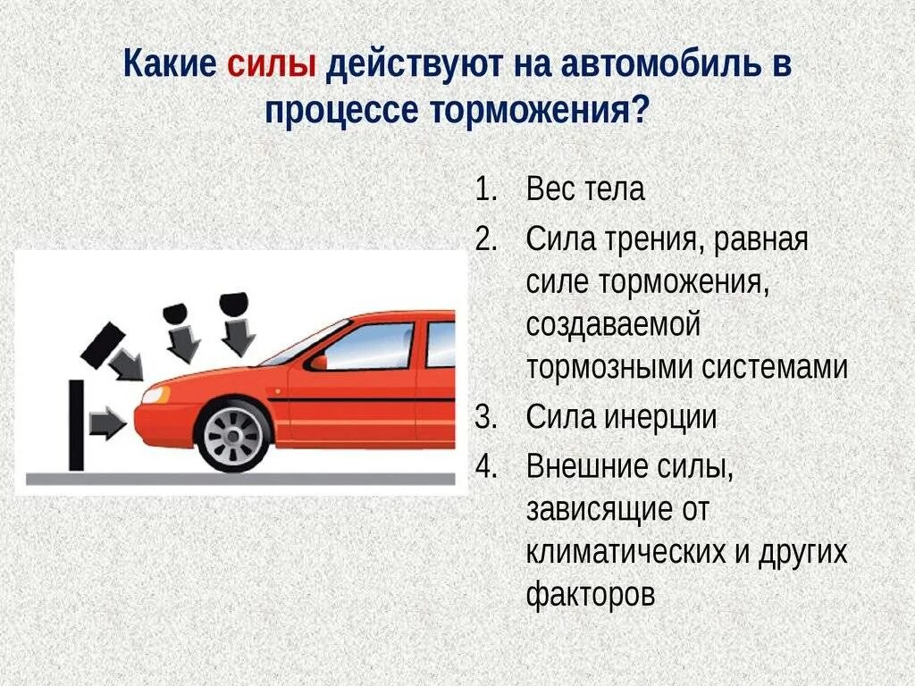 Произойти во время движения. Силы действующие на автомобиль при торможении. Силы действующие на транспортное средство. Какие силы действуют на автомобиль. Сила действующая на автомобиль при движении.