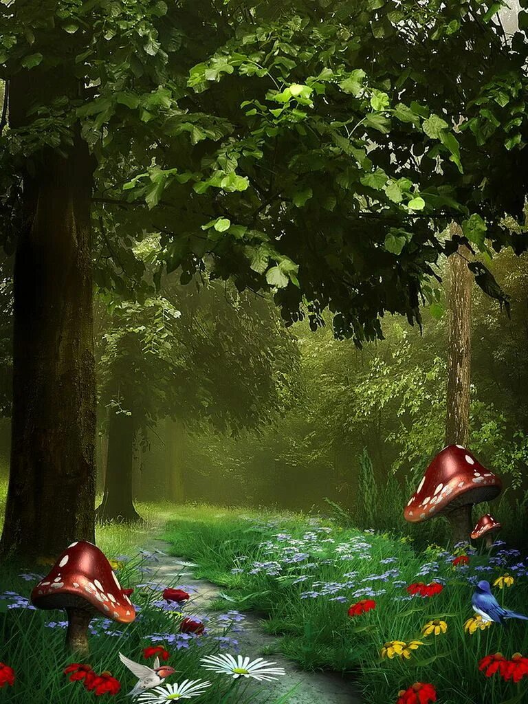 Сказочная природа. В лес приходит сказка фоне. Солнечный лес фэнтези. 3d обои сказочным лесом и бабочками. Видео сказки.