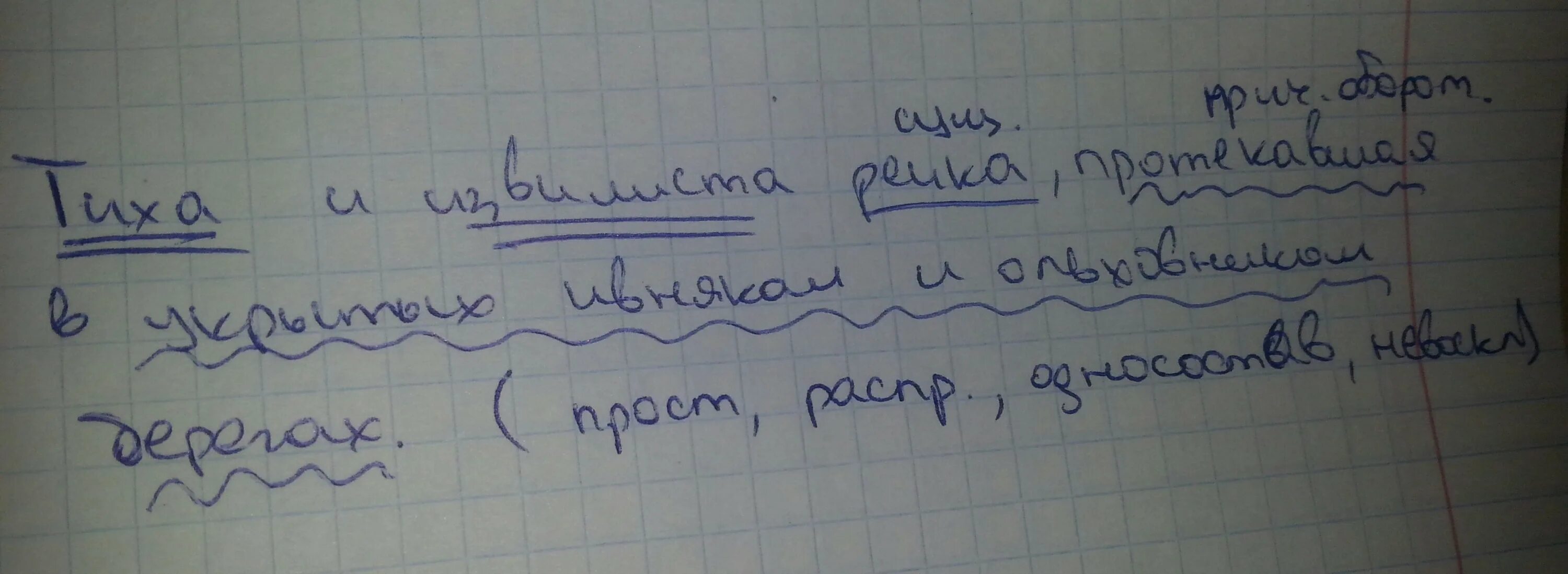 Синтаксический разбор предложения реки. Синтаксический разбор предложения по берегам речки растут осины. Река синтаксический разбор. Речки синтаксический разбо. По берегам речки растут осины синтаксический разбор.