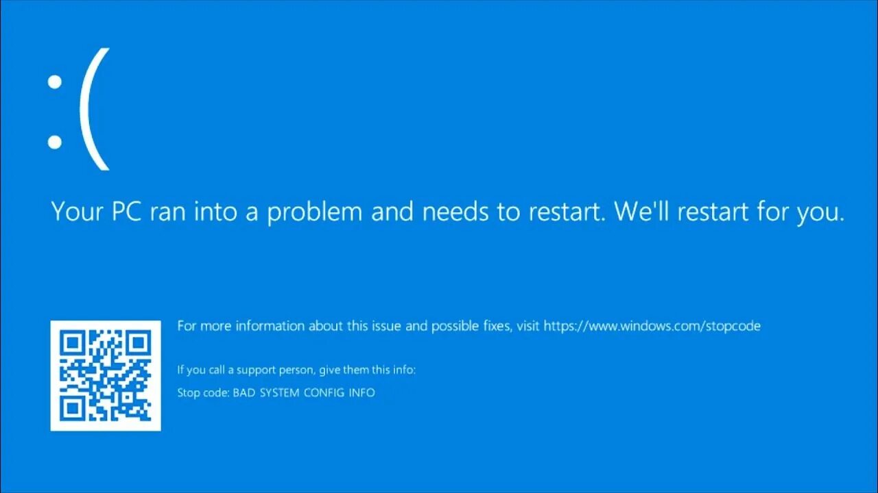 Ran into problems. Синий экран. Синий экран Windows 10. Ошибка виндовс 10. Экран ошибки Windows 10.