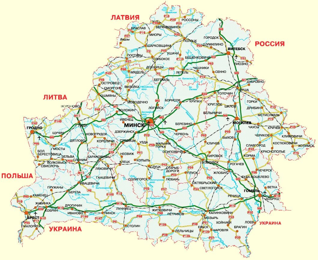 Карты принимаемые в белоруссии