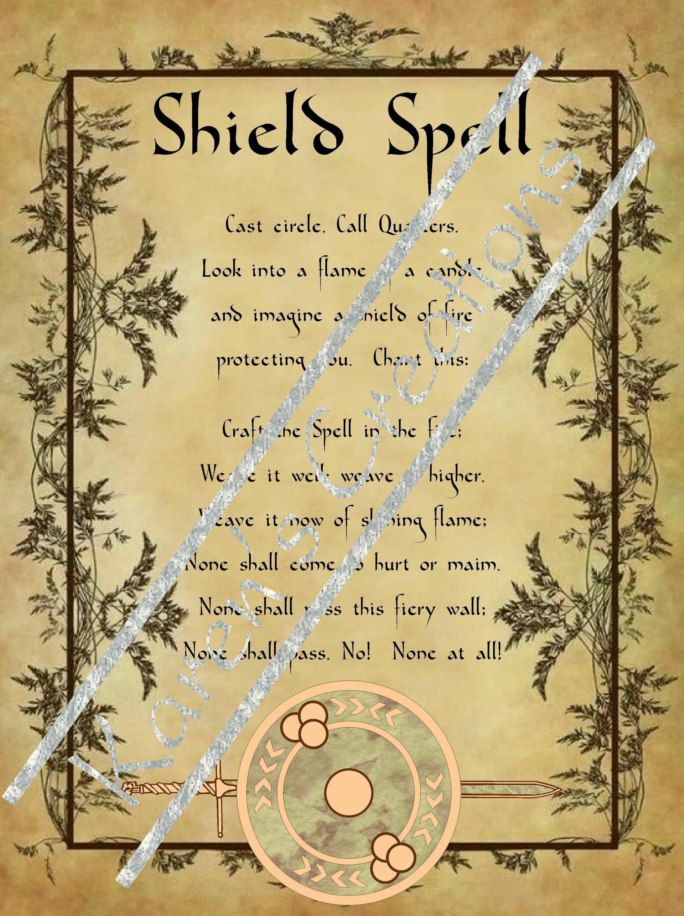 Spell Health. Spells shields