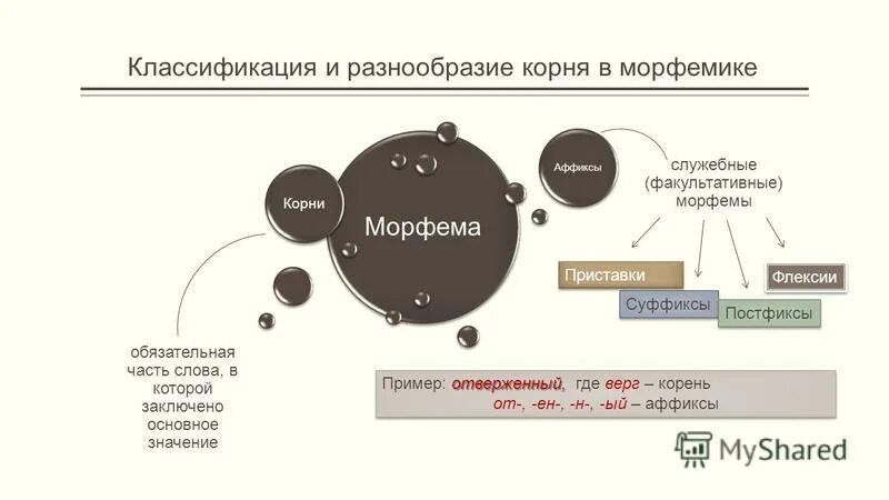 Морфемы картинки. Корень морфема. Типы морфем языкознание. Корневые и аффиксальные морфемы. Корневые морфемы примеры.