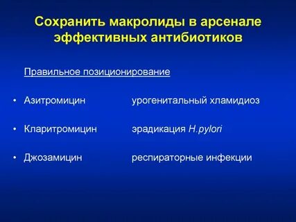 Антибиотики эффективны в отношении