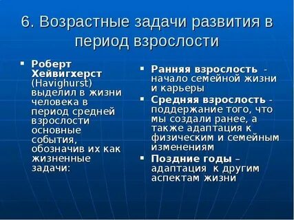 Период взрослости