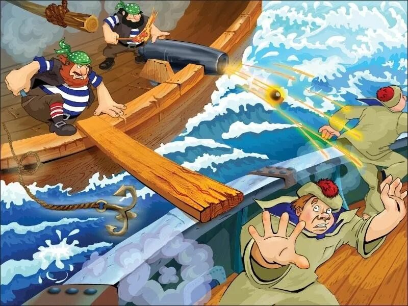 Как играть в игру море приключений. Морское сражение абордаж. Приключения рыжего апа тайна пиратского острова игра. Нападение пиратов на корабль. Пираты мультяшные.