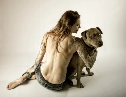 Descarga gratuita original retrato, perro, desnudo, espalda, Tatuajes, Pitb...