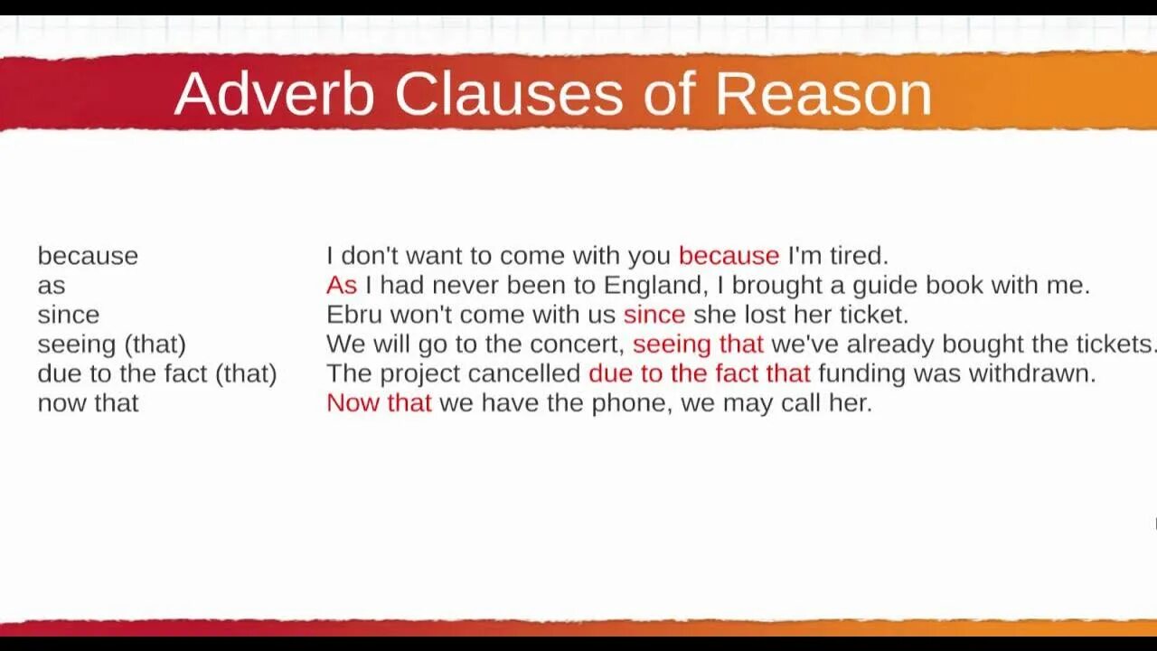 Are one of the main reason. Clauses of manner упражнения. adverbial clauses в английском языке. reason clauses в английском упражнения. adverbial clauses of reason.