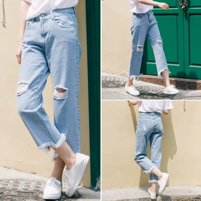 Как сделать широкие джинсы. Джинсы летние широкие женские. Широкие рваные джинсы. Летние джинсы для женщин. Короткие широкие джинсы женские.