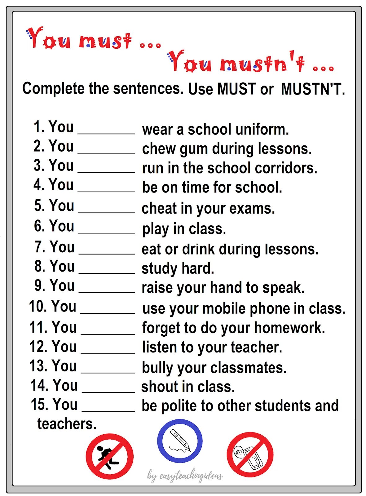 Must mustn t have to упражнения. Must задания. Задание на must and mustn't. Must mustn't упражнения. Английский must mustn't.