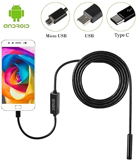 Подключение эндоскопа к телефону. Эндоскоп USB Type c. Эндоскоп для андроид Type c. USB камера. OTG камера.