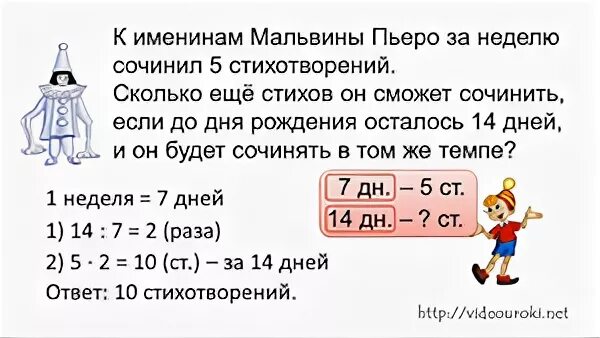 Задачи на четвертое пропорциональное 4 класс карточки