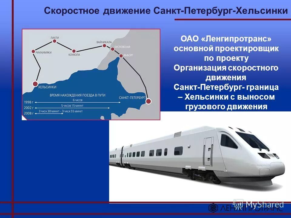 Скоростное передвижение. Организация высокоскоростного пассажирского движения. Хельсинки Санкт-Петербург. Менеджмент в высокоскоростном движении. Дирекция скоростного движения Санкт-Петербурга.