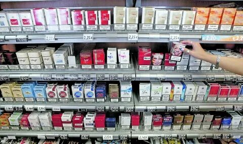 В красном белом продают сигареты