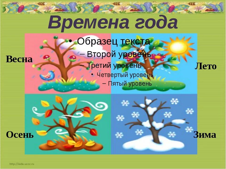 Какое время года любят больше всего. Изображения времен года для детей. Времена года для дошкольников. Времена года слайд. Проект по временам года.