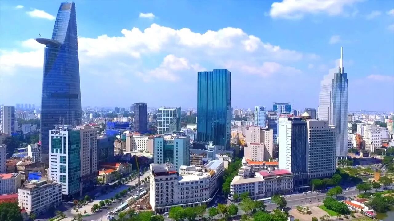 Pho chi minh. Поп-арт, разработанный для вьетнамского города хошимин. tphcm. я башню linh phong вьетнам.
