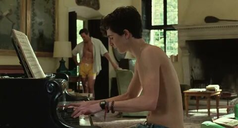 Armie Hammer and Timothée Chalamet in Call Me by Your Name (2017). 