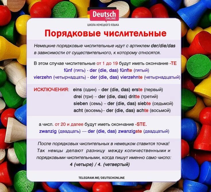 Числительные в немецком языке таблица Немецкие цифры упражнения