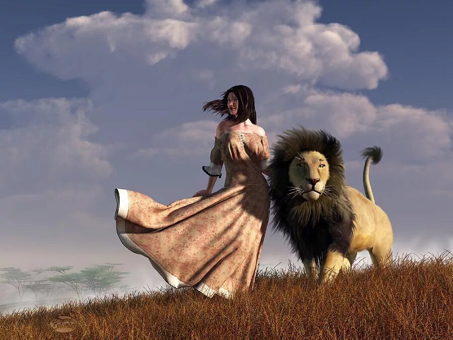 Женщина Лев. Лев и брюнетка. Фотосессия со львом. Девушка и Лев.