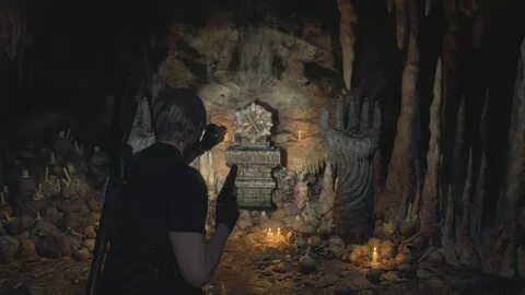 Головоломка в пещере resident evil 4 remake