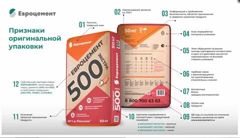 Мешок цемента 50