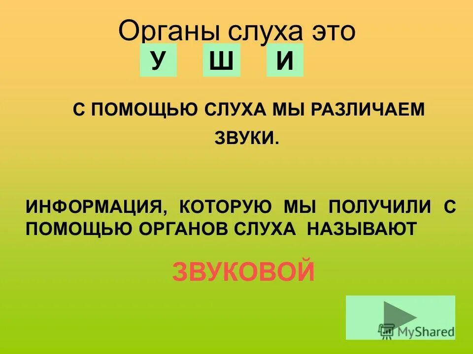 Информация 2 класс. Не называй это в слух