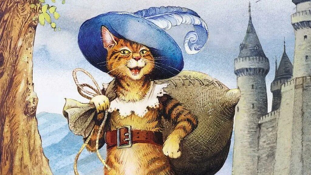 Великан в сказке кот в сапогах. Сказки Шарля Перро кот в сапогах. Кот в сапогах из сказки Шарля Перро.