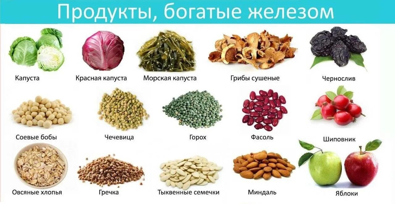 Продукты которые повышают гемоглобин. Питание при железодефицитной анемии. Рацион при анемии. Диета придифеците железа. Диета при малокровии.