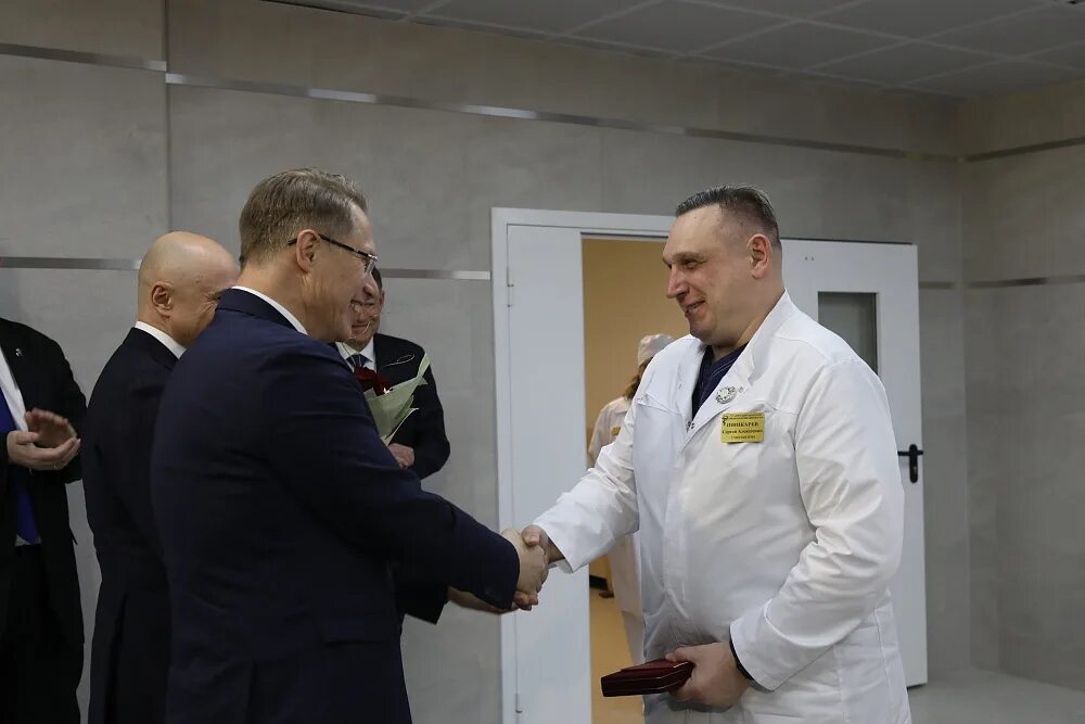 Приезд в липецк. Мурашко липецк. визит мурашко в липецк. главврач. рабочая поездка.