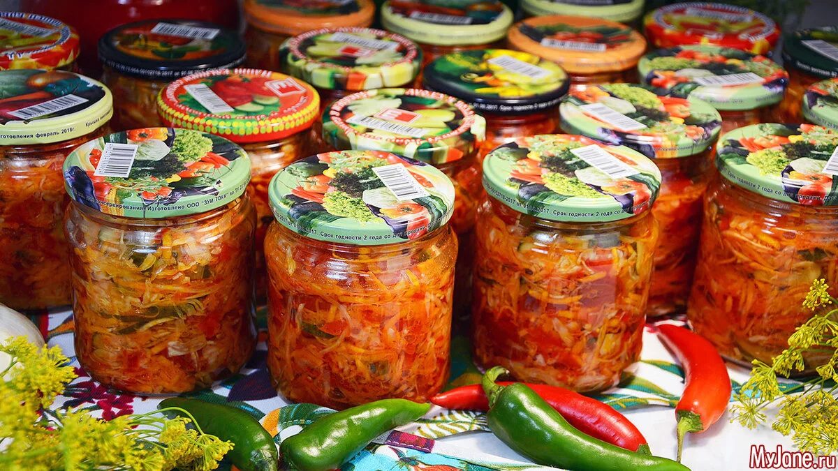 Летний салат на зиму Рецепт Салаты, Осенние закуски, Зимние рецепты
