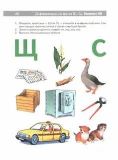 Дифференциация щ ш задания