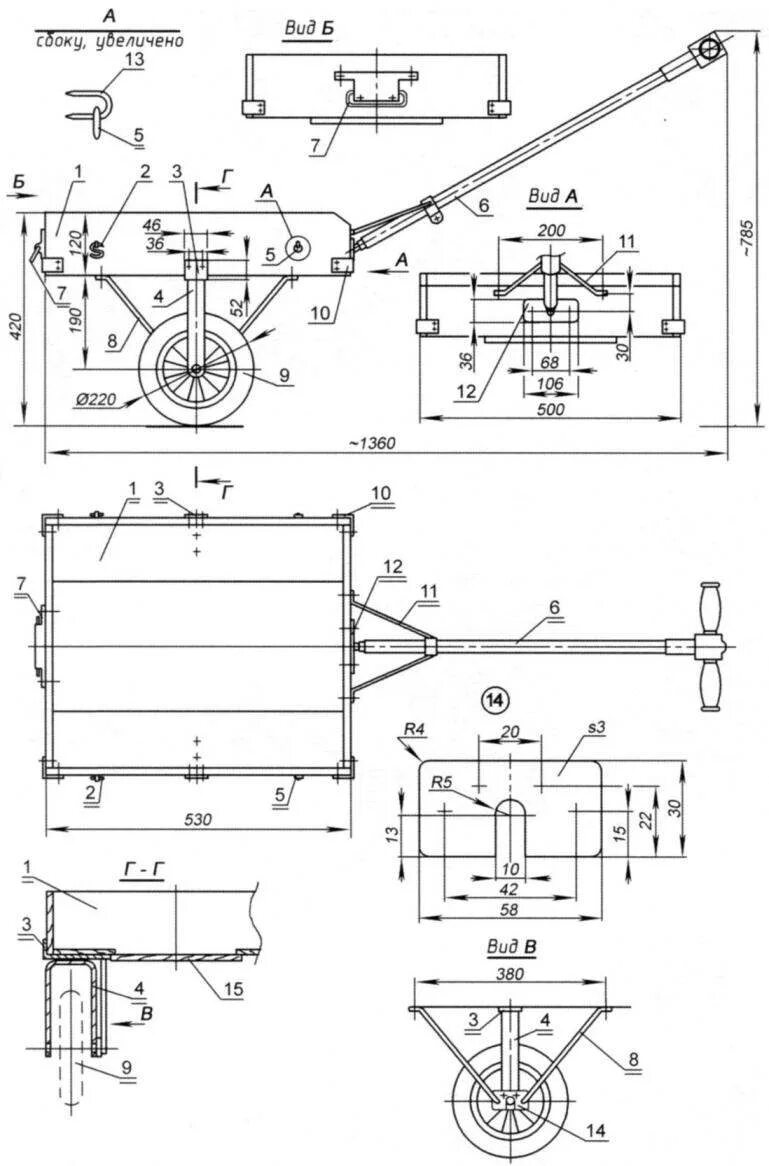 Телега своими руками размеры. Чертеж садовой тележки dwg. Садовая тележка 2 колёсная чертеж. Тележка Садовая 4-х колесная своими руками чертеж.