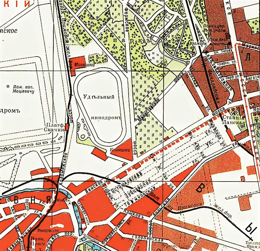 Удельный парк трасса. Удельный парк 19 века. План дороги через удельный парк. Удельный парк схема.